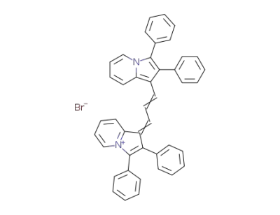 1,3-bis-(2,3-diphenyl-indolizin-1-yl)-trimethinium ; bromide